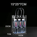 Lot Transparent Soft PVC Gift Tote Packaging Bags with Hand Loop Clear